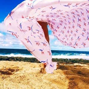 Acacia Bird of Paradise BOP Wrap Kuau Pareo Sarong Hawaiian Tropical